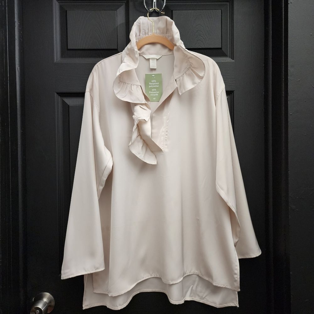 H&M Flounce-Collared Blouse - Picture 8 of 16